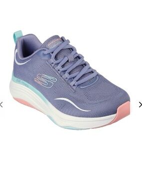 SKECHERS Relaxed Fit D'Lux Fitness Sneaker Shoes Women 8.5 Blue Mesh Air Cooled